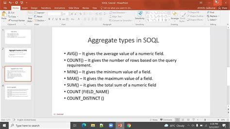 how to use aggregate function in soql.